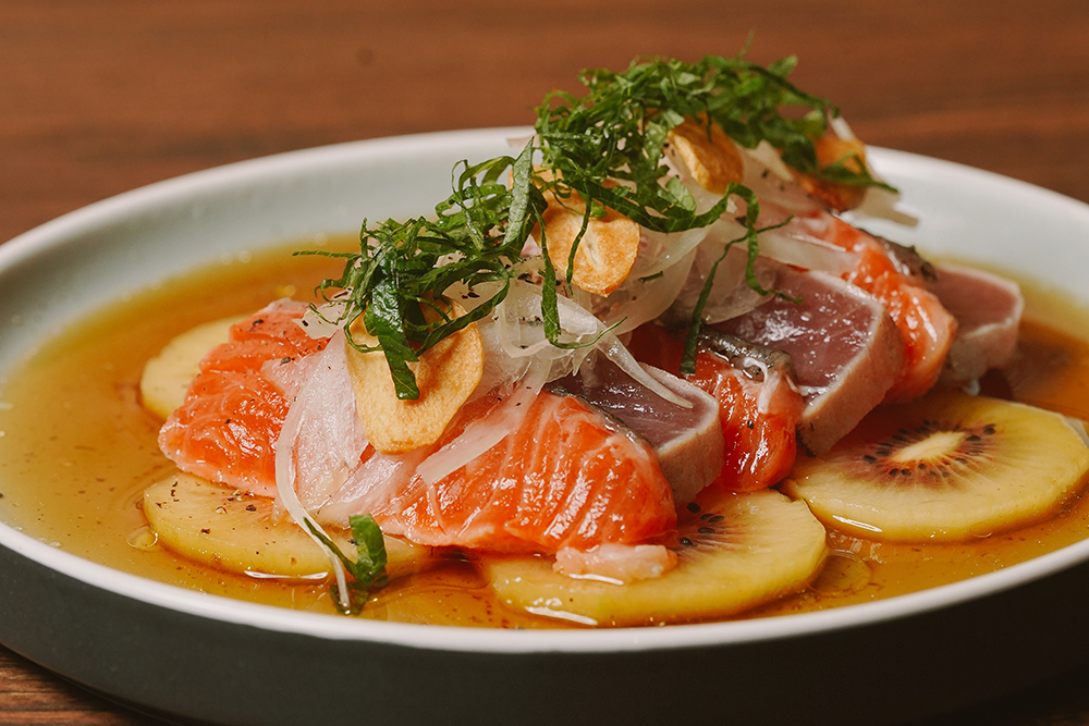 Two Carpaccios: Freshness and Smoky Aroma