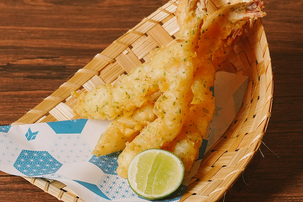 砂肝と海老 ― お酒と楽しむSUMIBIの揚げ物